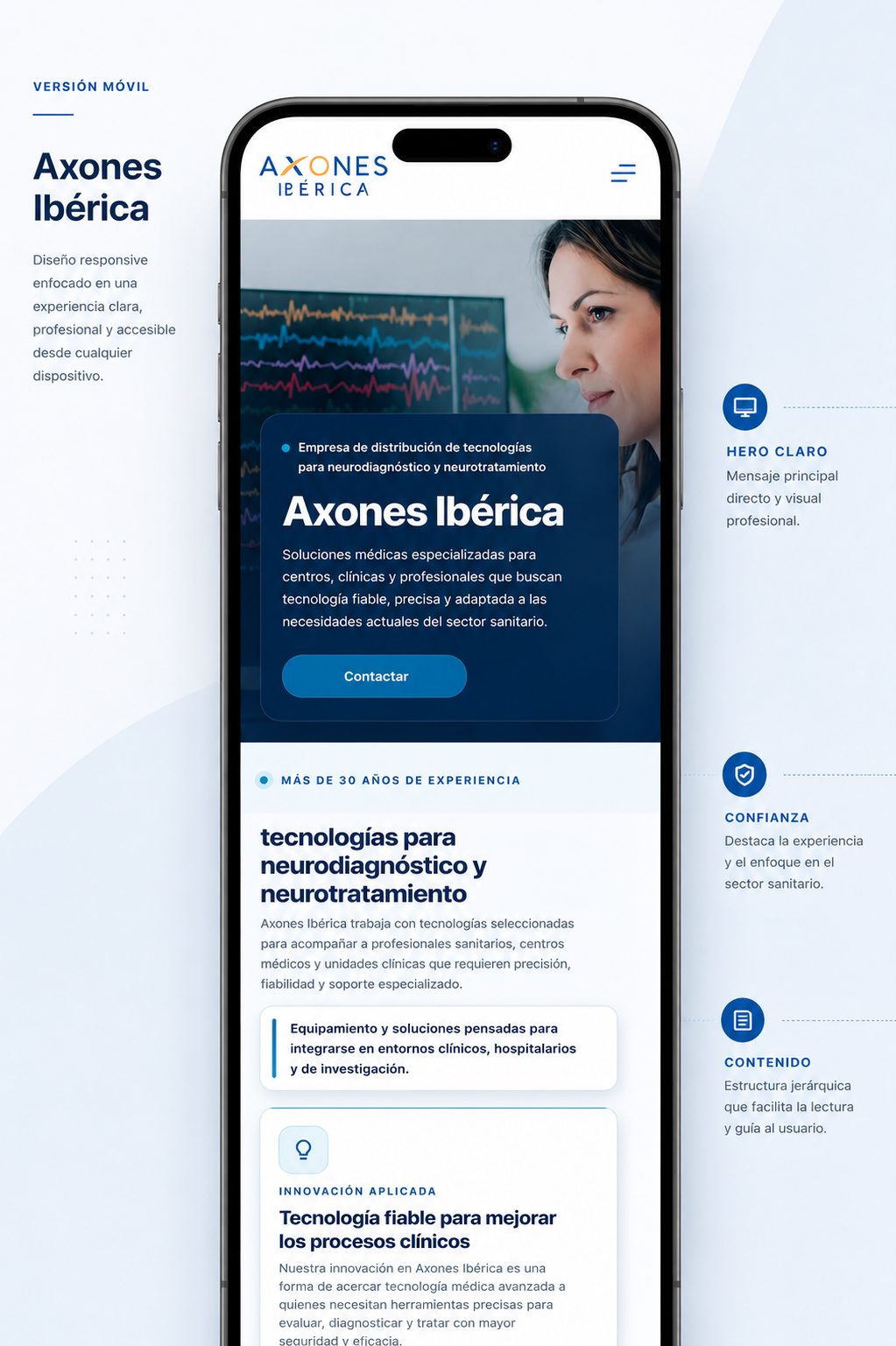 Diseño personalizado de página de enlaces para Instagram (Link in Bio) para Little Genius, con botones de acceso rápido a matrículas y contacto